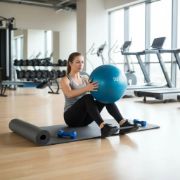 Imagen de Kit Entrenamiento Pilates Yoga Funcional Fitness N2 Azul