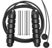 Imagen de Cuerda Para Saltar Con Peso Crossfit Fitness Negro
