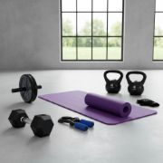Imagen de Kit Set De Entrenamiento Fitness Ejercicio N1 Negro