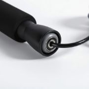 Imagen de Cuerda Para Saltar Mango Neopreno Rulemanes Negro