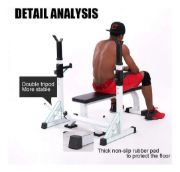 Imagen de Banco Plano + Soporte Para Barras + Apoya Discos