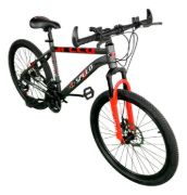 Imagen de Bicicleta Montaña Rodado 26 Freno De Disco 21 Vel - Negro/Rojo - M