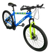 Imagen de Bicicleta Montaña Rodado 26 Freno De Disco 21 Vel - Azul/Verde - M