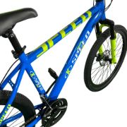 Imagen de Bicicleta Montaña Rodado 26 Freno De Disco 21 Vel - Azul/Verde - M
