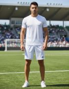 Imagen de Short Entrenamiento Futbol Deportes Excelente Calidad - Blanco - Lisa - 2XS