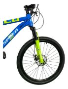Imagen de Bicicleta Montaña Rodado 26 Freno De Disco 21 Vel - Azul/Verde - M