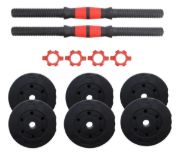 Imagen de Set Mancuernas Ajustable Regulables 20 Kg Juego Kit 3 En 1