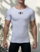 Imagen de Remera Termica Corta Hombre Mujer Deportes Entrenamiento - Blanco - Blanco - S