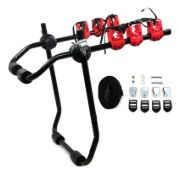 Imagen de Porta Bicicleta Rack Para Auto Transporta Hasta 3 Bicicletas Rojo