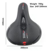 Imagen de Asiento Super Acolchonado Bicicleta 24 Cm 20 Cm