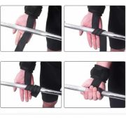 Imagen de Agarre Strap Musculacion Levantamiento Pesas  Par Negro