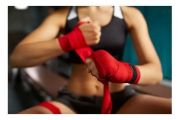 Imagen de Venda Boxeo Con Velcro 4.5mts - Rojo