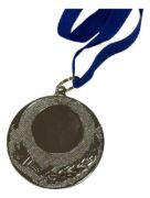 Imagen de Medalla Trofeo Premiacion Hierro Con Correa X 10 Unidades - Plata