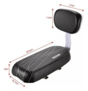 Imagen de Asiento Bici Para Niño Con Respaldo Negro 33 Cm 16 Cm