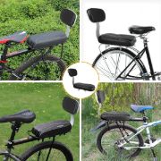 Imagen de Asiento Bici Para Niño Con Respaldo Negro 33 Cm 16 Cm
