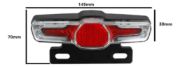 Imagen de Luz Trasera Con Señaleros Para Moto Electrica 36v/48v/60v
