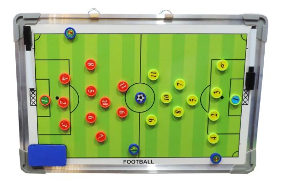 Imagen de Tabla Dt Futbol Marco Aluminio 40*60 Fichas Magnéticas Verde