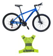 Imagen de Bicicleta K Speed 27.5  Mtb 21 Vel. + Casco Reflectivo - Azul - M