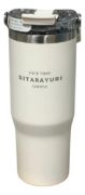 Imagen de Vaso Térmico 900 Ml Con Agarre - Blanco - Lisa