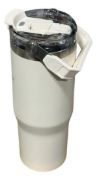Imagen de Vaso Térmico 900 Ml Con Agarre - Blanco - Lisa
