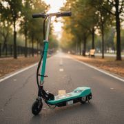 Imagen de Monopatín Scooter Eléctrico Niños Plegable A Batería - Verde claro