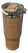 Imagen de Vaso Térmico 900 Ml Con Agarre - Marrón - Lisa