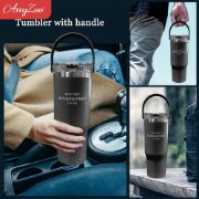 Imagen de Vaso Térmico 900 Ml Con Agarre - Negro - Lisa