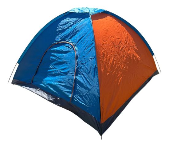 Imagen de Carpa 2x2mts Carpa4 Personas Excelente Calidad Azul Y Naranja