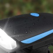 Imagen de Luz Frontal Bicicleta Led - Bocina - Usb - Azul
