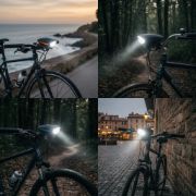 Imagen de Luz Frontal Bicicleta Led - Bocina - Usb - Negro