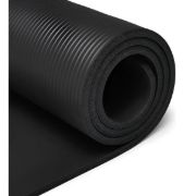 Imagen de Colchoneta Yoga Mat Pilates Nbr 1 Cm Entrenamiento - Negro