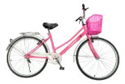 Imagen de Bicicleta De Paseo Dama R26 + Accesorios Armada Unica - Rosa chicle - M
