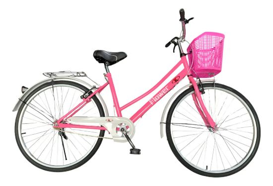 Imagen de Bicicleta De Paseo Dama R26 + Accesorios Armada Unica - Rosa chicle - M