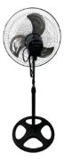 Imagen de Ventilador 3 En 1  3 Aspas Indra Pack X2 Demstore 50 Cm 50 Negro Azul Metal 3