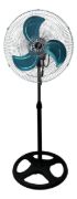 Imagen de Ventilador 3 En 1  3 Aspas Indra Pack X2 Demstore 50 Cm 50 Negro Azul Metal 3