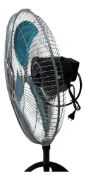 Imagen de Ventilador 3 En 1  3 Aspas Indra Pack X2 Demstore 50 Cm 50 Negro Azul Metal 3