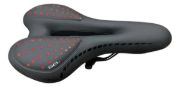 Imagen de Asiento Bicicleta Acolchonado Gel Negro Con Rojo Negro