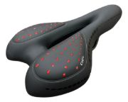Imagen de Asiento Bicicleta Acolchonado Gel Negro Con Rojo Negro
