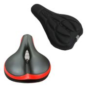 Imagen de Asiento Super Acolchonado Bicicleta Grueso Negro 25x20cm