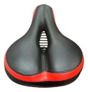 Imagen de Asiento Super Acolchonado Bicicleta Grueso Negro 25x20cm
