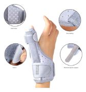 Imagen de Estabilizador Dedo Con Muñequera Lesiones Tendinitis Gris M