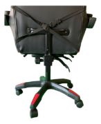 Imagen de Silla Gamer Ergonomica Con Apoya Pies Reclinable Demstore - Rojo - Cuero sintético