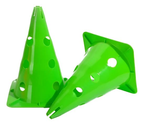 Imagen de Cono  Entrenamiento Ranurado 30cm Entrenamiento Fútbol - Verde