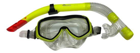 Imagen de Set Mascara + Snorkel  Buceo Excelente Calidad - Amarillo