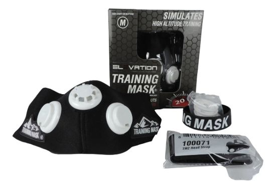 Imagen de Training Máscara Entrenamiento Oxígeno Crossfit Demstore - Negro - M