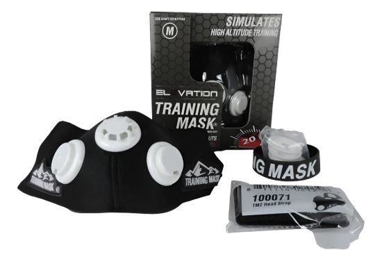 Imagen de Training Máscara Entrenamiento Oxígeno Crossfit Demstore - Negro - L