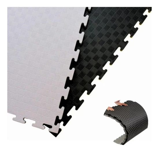 Imagen de Piso Tatami Goma Eva Encastrable 1x1m 2cm Demstore - Negro - Gránulos
