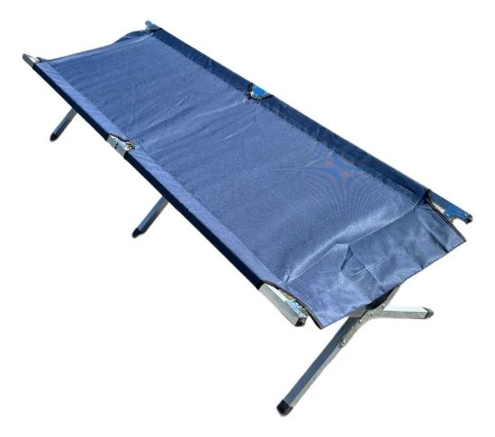Imagen de Catre Cama Plegable Metálico Con Bolso P/ Camping Azul