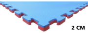 Imagen de Piso Tatami Goma Eva Encastrable 1x1m 2cm Demstore - Azul - Gránulos