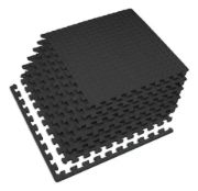 Imagen de Piso Goma Eva Tatami Set X6 Unidades Encastrable 60*60*1cm Negro Gránulos